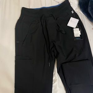 Black XS Cherokee Athletic Fit Scrub pants
